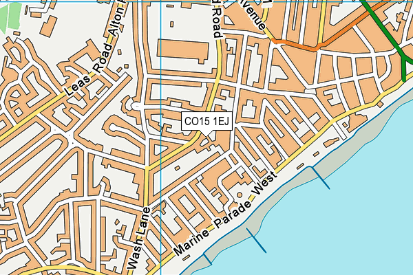 CO15 1EJ map - OS VectorMap District (Ordnance Survey)