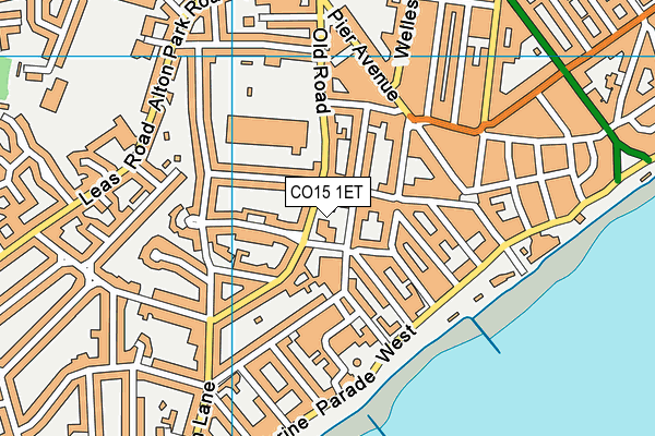 CO15 1ET map - OS VectorMap District (Ordnance Survey)