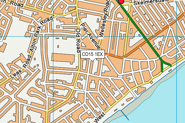CO15 1EX map - OS VectorMap District (Ordnance Survey)