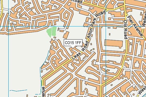 CO15 1FF map - OS VectorMap District (Ordnance Survey)