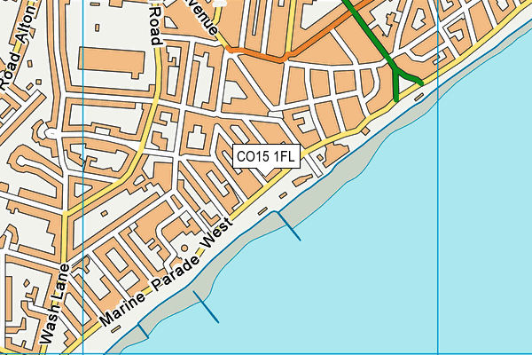 CO15 1FL map - OS VectorMap District (Ordnance Survey)