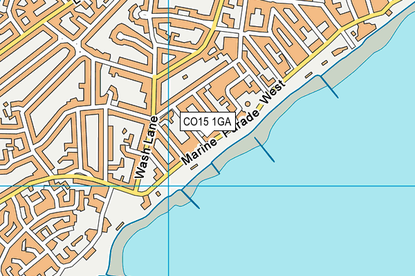 CO15 1GA map - OS VectorMap District (Ordnance Survey)
