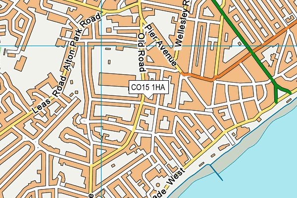 CO15 1HA map - OS VectorMap District (Ordnance Survey)