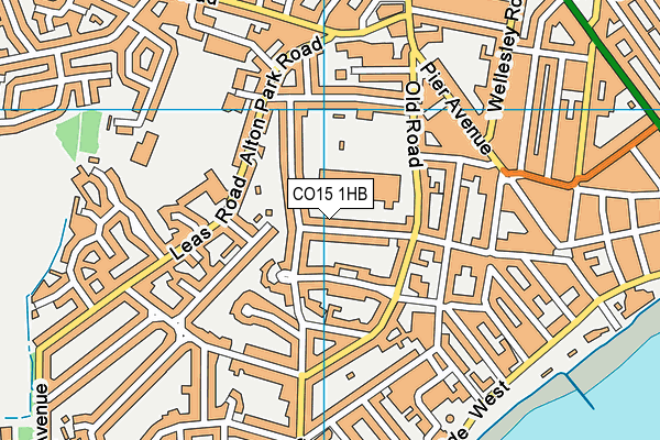 CO15 1HB map - OS VectorMap District (Ordnance Survey)