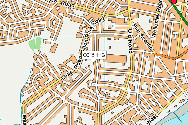 CO15 1HG map - OS VectorMap District (Ordnance Survey)