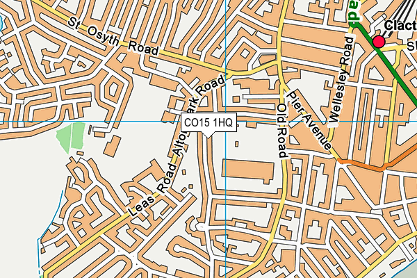 CO15 1HQ map - OS VectorMap District (Ordnance Survey)