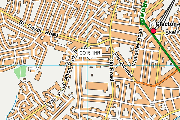 CO15 1HR map - OS VectorMap District (Ordnance Survey)