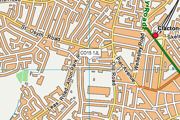 CO15 1JL map - OS VectorMap District (Ordnance Survey)