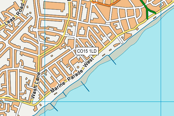 CO15 1LD map - OS VectorMap District (Ordnance Survey)