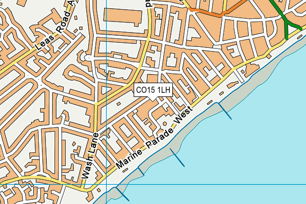 CO15 1LH map - OS VectorMap District (Ordnance Survey)