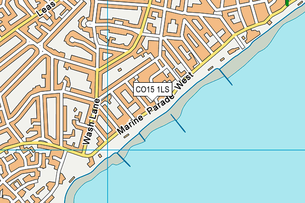 CO15 1LS map - OS VectorMap District (Ordnance Survey)