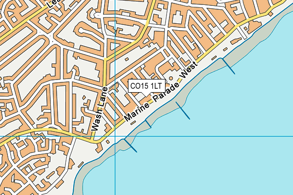 CO15 1LT map - OS VectorMap District (Ordnance Survey)
