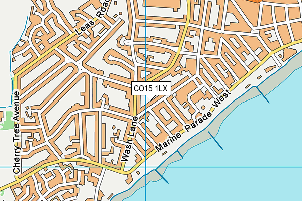 CO15 1LX map - OS VectorMap District (Ordnance Survey)