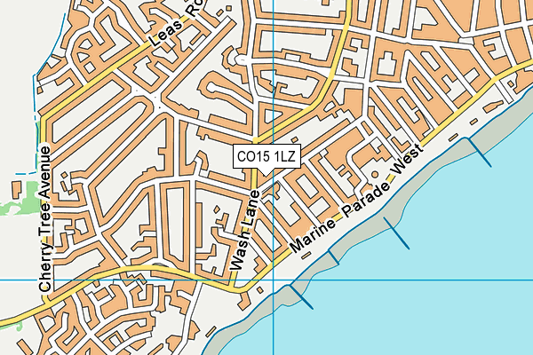 CO15 1LZ map - OS VectorMap District (Ordnance Survey)