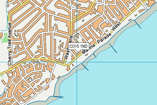CO15 1ND map - OS VectorMap District (Ordnance Survey)