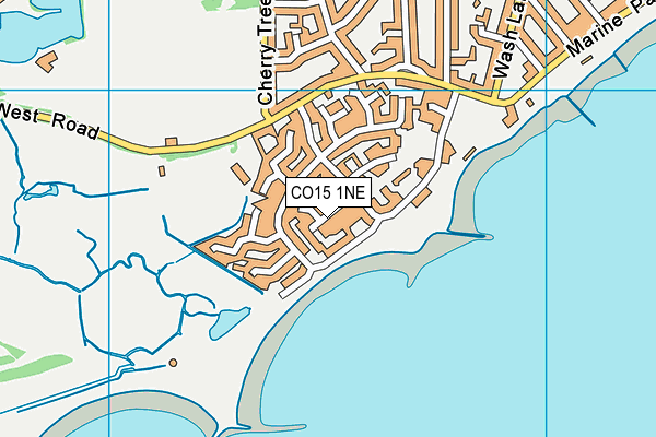 CO15 1NE map - OS VectorMap District (Ordnance Survey)