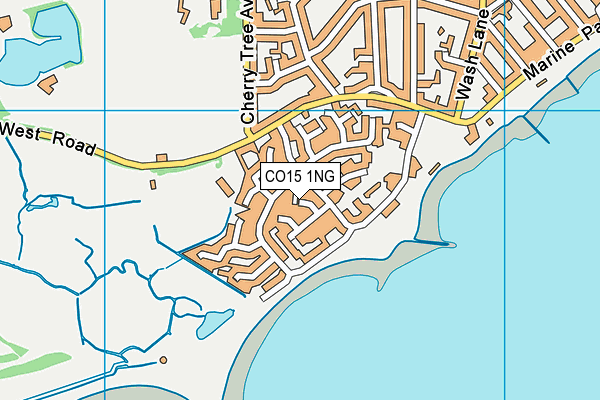 CO15 1NG map - OS VectorMap District (Ordnance Survey)