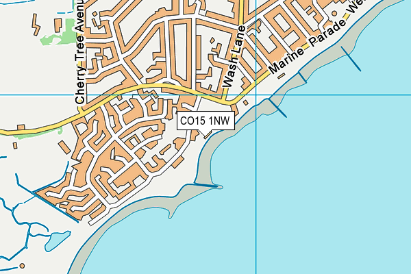 CO15 1NW map - OS VectorMap District (Ordnance Survey)