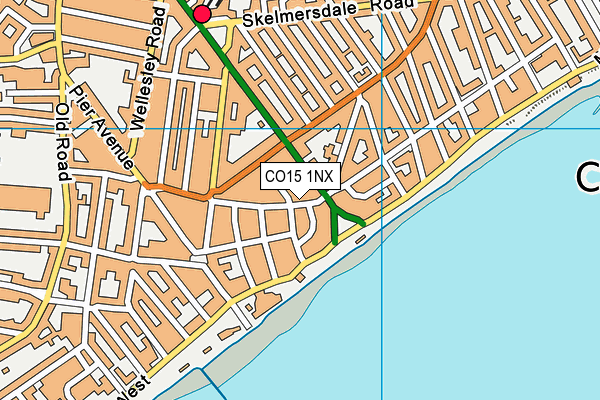 CO15 1NX map - OS VectorMap District (Ordnance Survey)