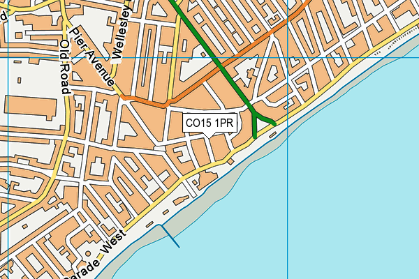 Map of PIER HOTEL CLACTON-ON-SEA LTD at district scale
