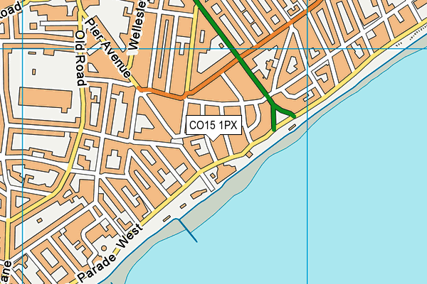 CO15 1PX map - OS VectorMap District (Ordnance Survey)