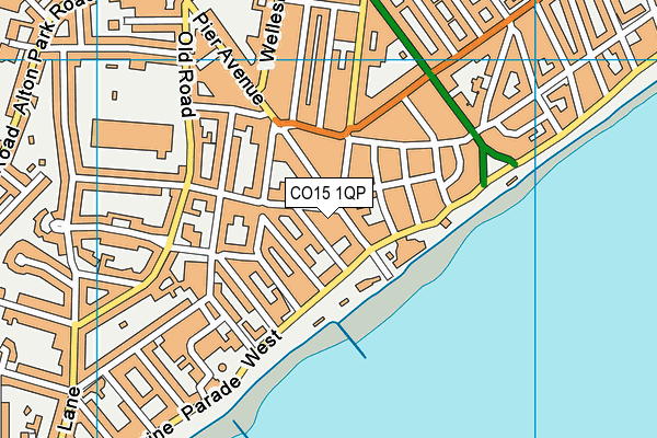 CO15 1QP map - OS VectorMap District (Ordnance Survey)