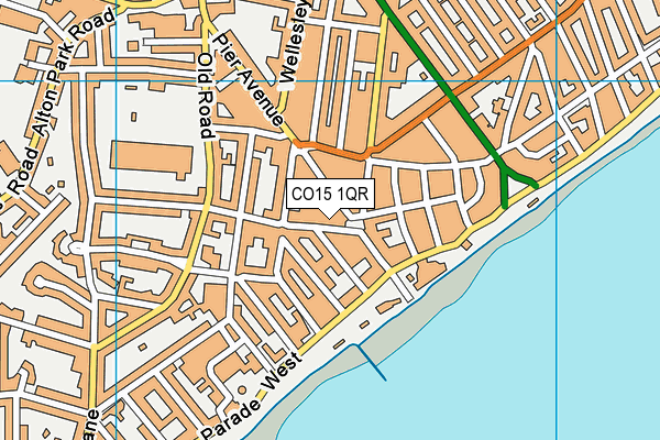 CO15 1QR map - OS VectorMap District (Ordnance Survey)