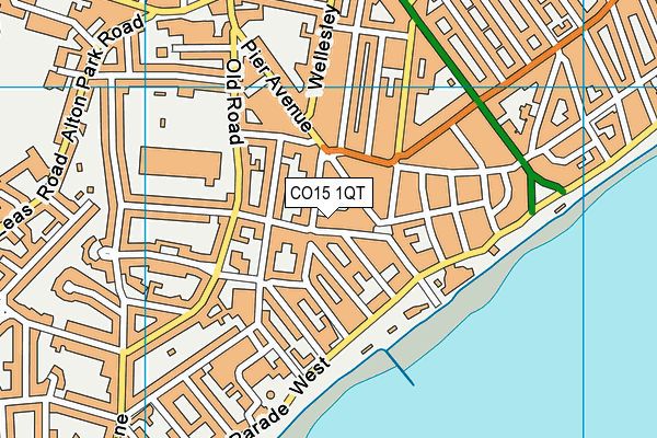 CO15 1QT map - OS VectorMap District (Ordnance Survey)