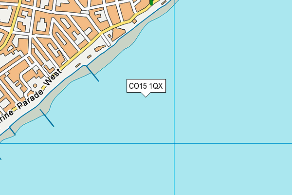 CO15 1QX map - OS VectorMap District (Ordnance Survey)