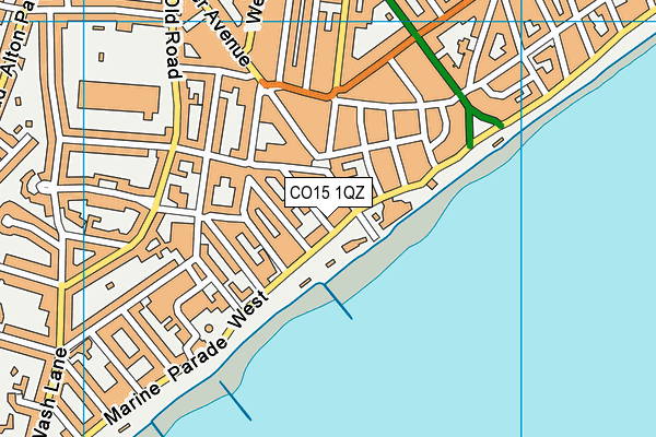 CO15 1QZ map - OS VectorMap District (Ordnance Survey)
