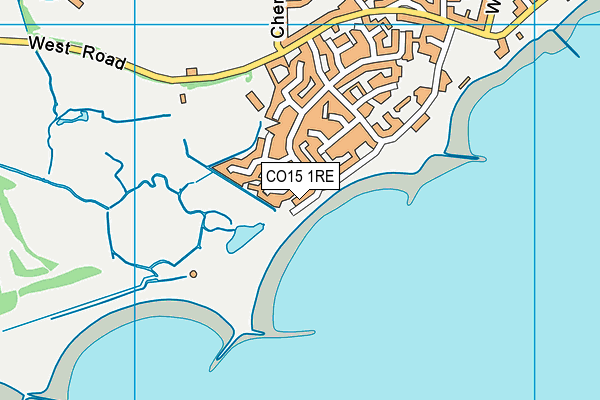 CO15 1RE map - OS VectorMap District (Ordnance Survey)