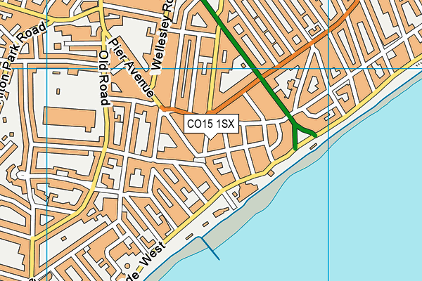 CO15 1SX map - OS VectorMap District (Ordnance Survey)