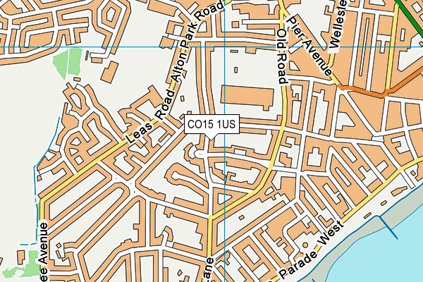 CO15 1US map - OS VectorMap District (Ordnance Survey)