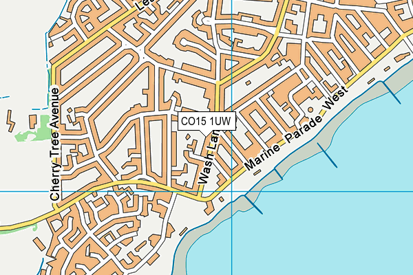 CO15 1UW map - OS VectorMap District (Ordnance Survey)