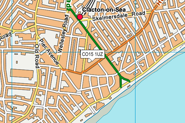 CO15 1UZ map - OS VectorMap District (Ordnance Survey)