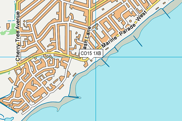 CO15 1XB map - OS VectorMap District (Ordnance Survey)
