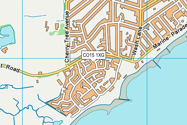 CO15 1XG map - OS VectorMap District (Ordnance Survey)