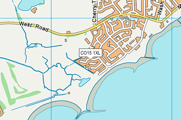CO15 1XL map - OS VectorMap District (Ordnance Survey)