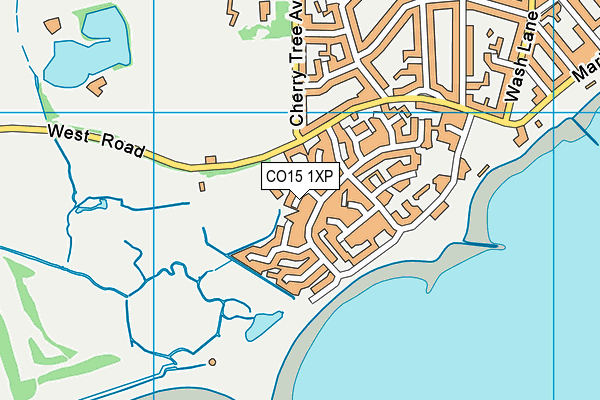 CO15 1XP map - OS VectorMap District (Ordnance Survey)
