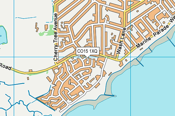 CO15 1XQ map - OS VectorMap District (Ordnance Survey)