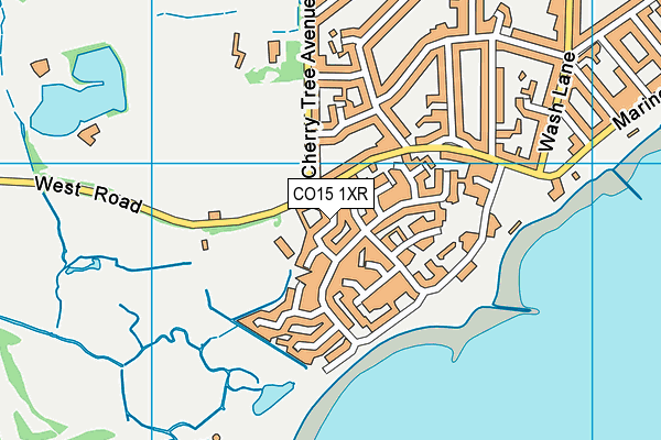CO15 1XR map - OS VectorMap District (Ordnance Survey)