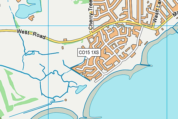 CO15 1XS map - OS VectorMap District (Ordnance Survey)