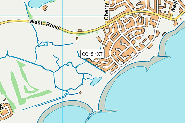 CO15 1XT map - OS VectorMap District (Ordnance Survey)