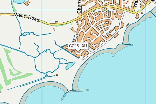 CO15 1XU map - OS VectorMap District (Ordnance Survey)