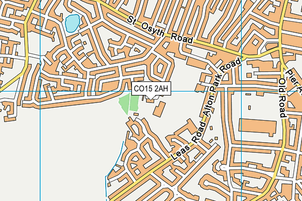 CO15 2AH map - OS VectorMap District (Ordnance Survey)