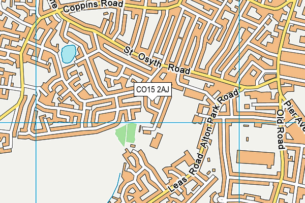 CO15 2AJ map - OS VectorMap District (Ordnance Survey)
