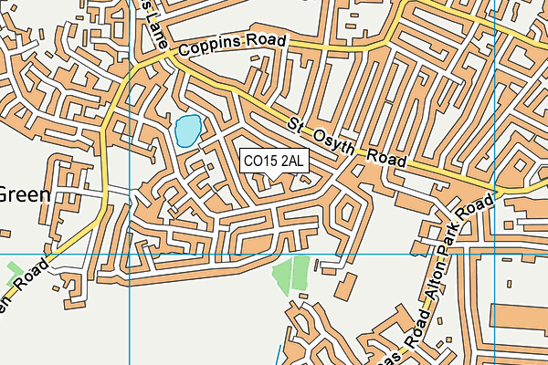 CO15 2AL map - OS VectorMap District (Ordnance Survey)