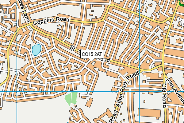 CO15 2AT map - OS VectorMap District (Ordnance Survey)