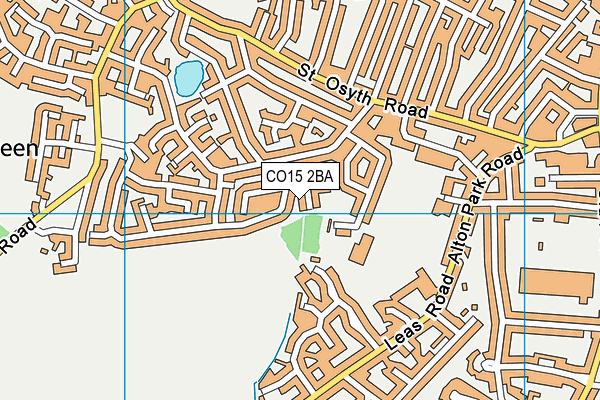 CO15 2BA map - OS VectorMap District (Ordnance Survey)