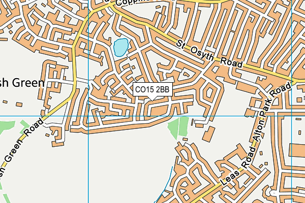 CO15 2BB map - OS VectorMap District (Ordnance Survey)